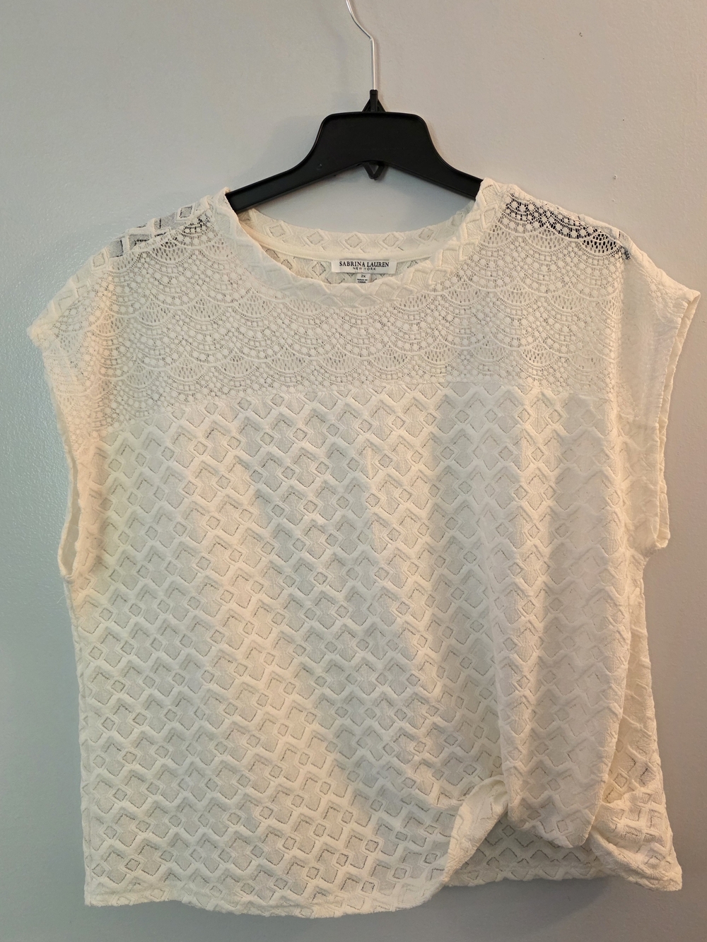 Sabrina Lauren New York Lace Blouse Size 2X
